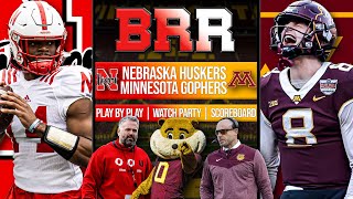 Nebraska Huskers vs Minnesota Gophers  | LIVE Reaction | Scoreboard | Play By Play | Postgame Show