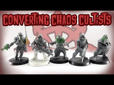 Converting Warhammer 40k Chaos Space Marine Cultists