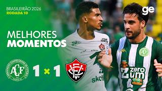 CHAPECOENSE 1 X 1 VITÓRIA | MELHORES MOMENTOS | 10ª RODADA | BRASILEIRÃO 2026 | ge.globo