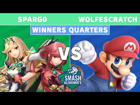Smash Alzheimer's Invitational - Sparg0 (Mythra Pyra) Vs. WolfeScratch (Mario) - Winners Quarters