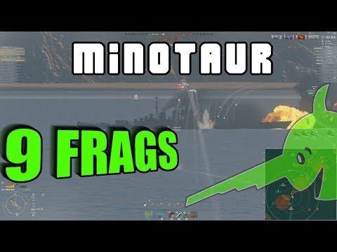 X Minotaur - 9 FRAGS from Russia || World of Warships