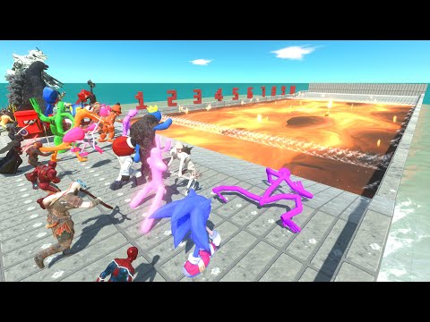 Who Can Go Through The Lava Path? - Animal Revolt Battle Simulator