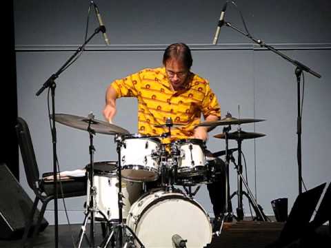 Polymetric music for solo drum set by Lukas Ligeti