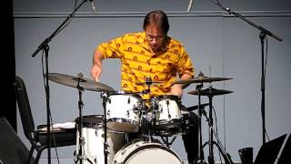 Polymetric music for solo drum set by Lukas Ligeti