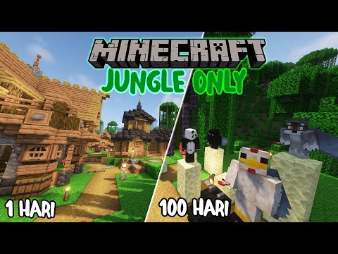 Maruf 202 -  100 Days in Minecraft Survival But JUNGLE ONLY |  Foursome ❗️❗️❗️