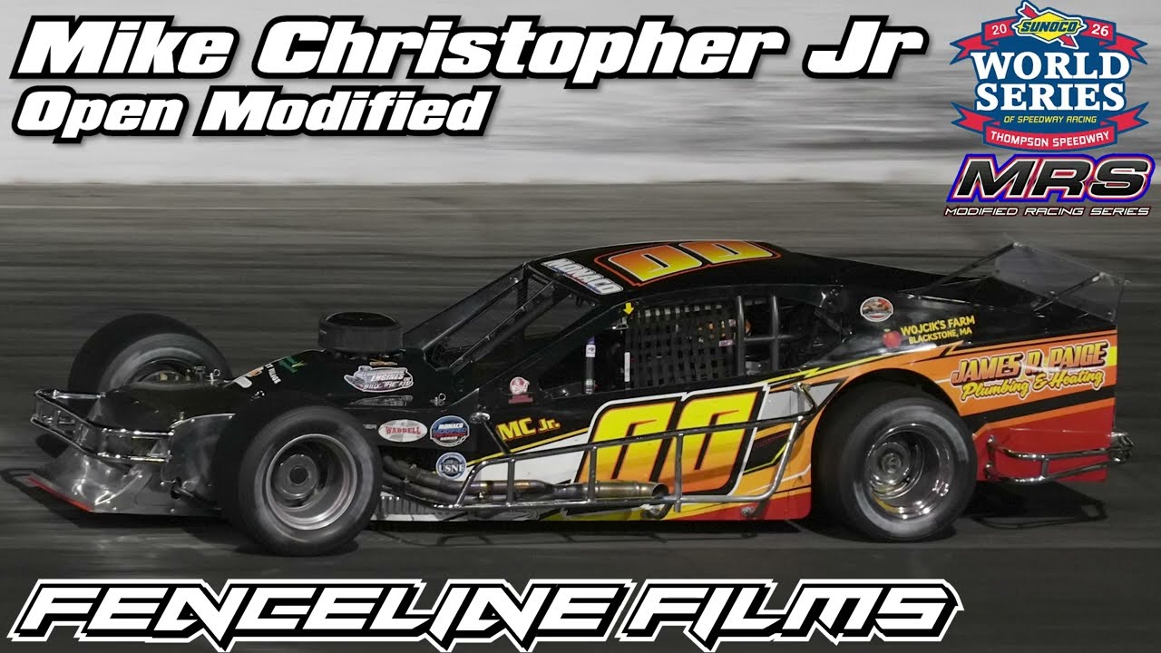 Mike Christopher Jr MRS Open Modified Thompson Speedway World Series 2026
