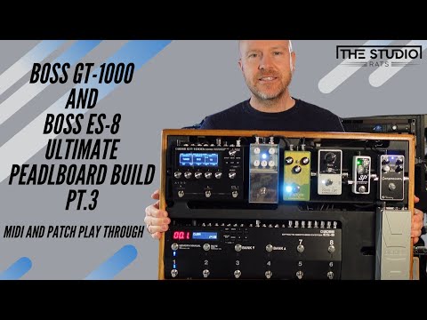 Boss GT-1000 Boss ES-8 Midi Setup And Patch Run Through