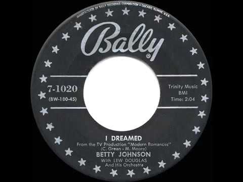 1957 HITS ARCHIVE  I Dreamed   Betty Johnson