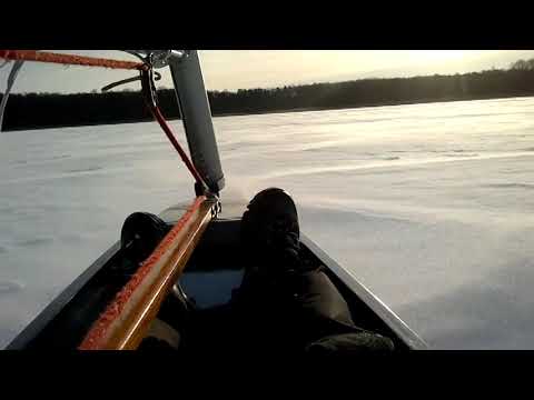 Ice sailing Kisajno Winter 2013
