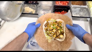 Cooking a Gyro Burrito