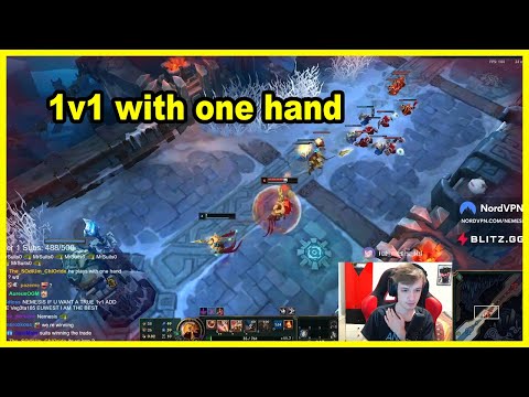 Nemesis plays with one hand