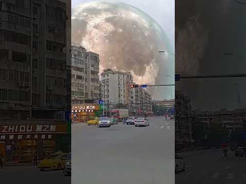 SIMULACIÓN DE CHOQUE DE LUNA CONTRA LA TIERRA