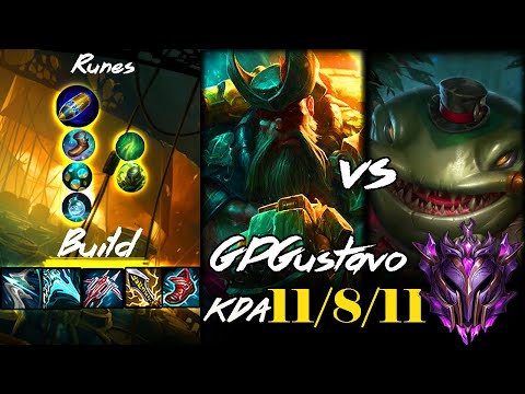 [ gpgustavo ] Gangplank vs Tahm Kench Top -  Preseason 12 - Master