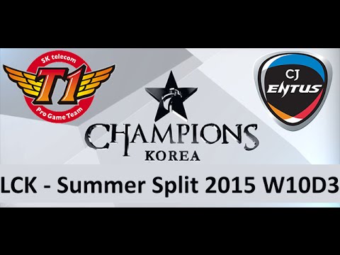SKT vs CJ LCK Champions Summer Split 2015 W10D3 SK Telecom vs CJ Entus game 2 highlights