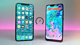 iPhone XS MAX vs POCOPHONE F1 - Speed Test! (Shocking)