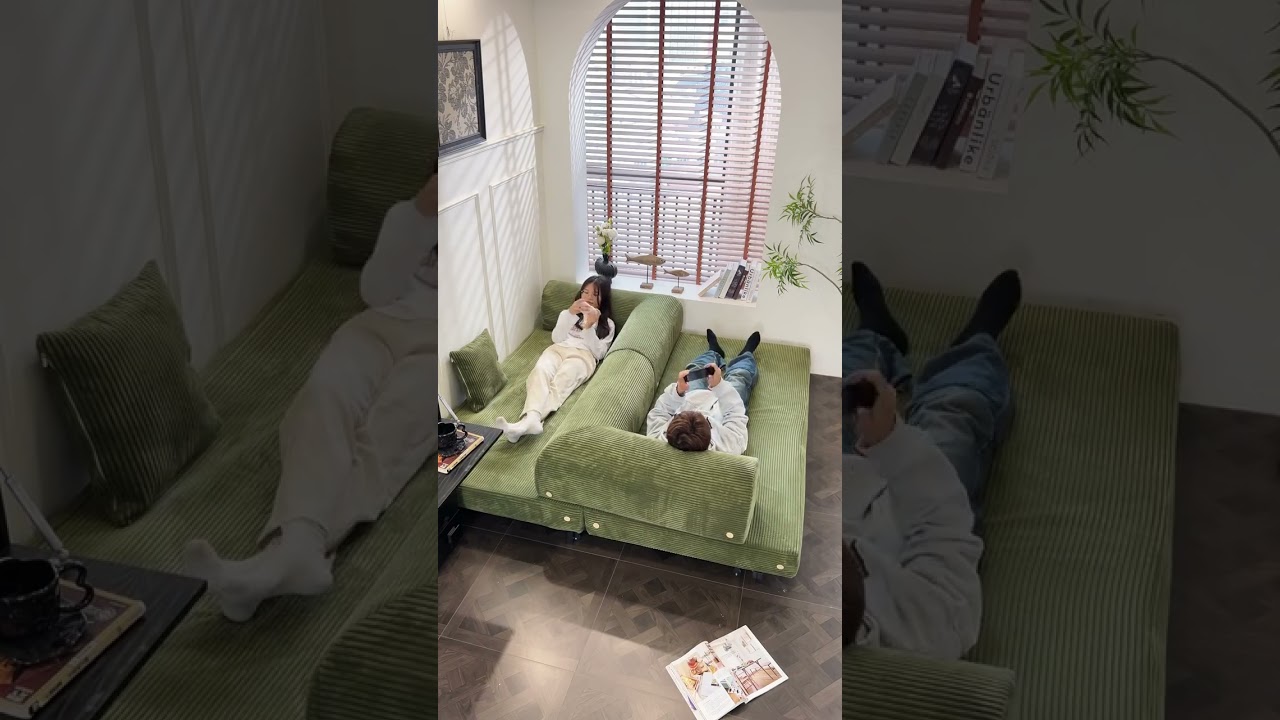 ソファベッドにして大正解！小スペースでも広々使える #省スペース家具 #一人暮らし #ソファ #折りたたみソファベッド  #賃貸インテリア  #ワンルーム #多機能家具 #mutukishop