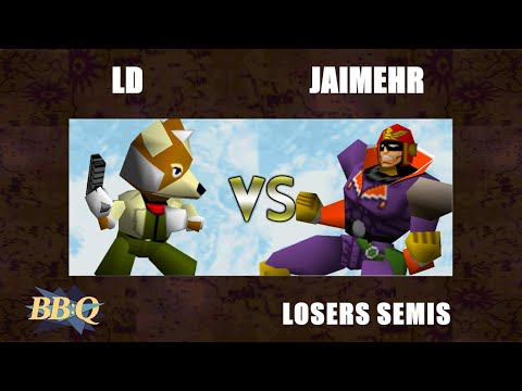 BBQ Losers Semis - JaimeHR (Falcon, Pikachu) Vs. LD (Fox) Super Smash Bros - SSB64
