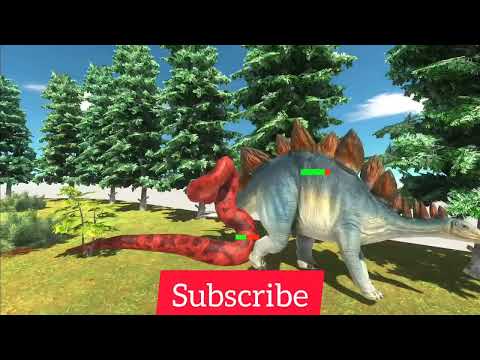Titanoboa vs. Stegosaurus - Animal Revolt Battle Simulator ✅