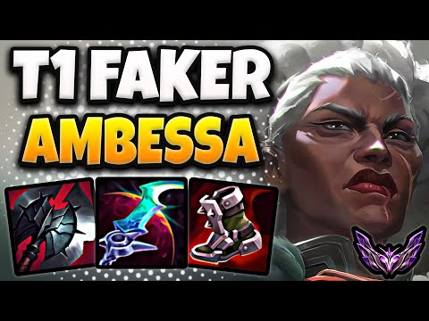 T1 Faker Ambessa vs Rumble [ MID ] Korea Master Patch 25.16