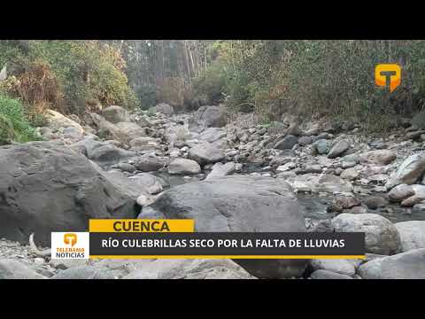 Río Culebrillas seco por la falta de lluvias