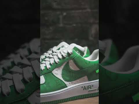 $10000 Nike Air Force 1 Louis Vuitton Green