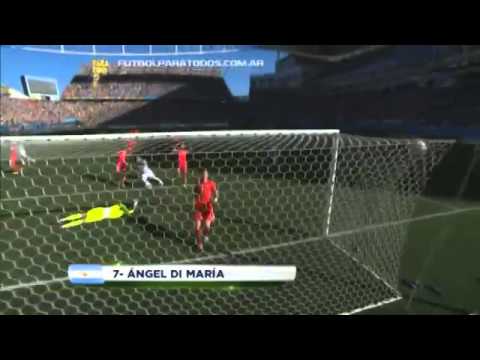 Gol de Di María  Argentina 1  Suiza 0  Mundial Brasil 2014  Fútbol Para Todos