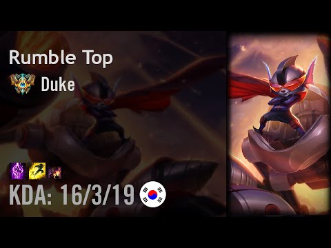 Rumble Top vs Shen - Duke - KR Challenger Patch 6.15