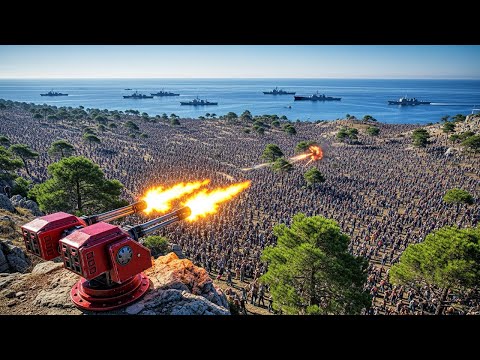 6000000 Aliens Invade Predator Castle | Star Wars Jedi & T-45 Shotgun Defend in UEBS 2