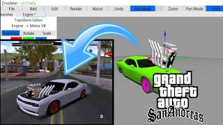 How to make your own car Using Zmodeler for Gta San Andreas Android || car modifications