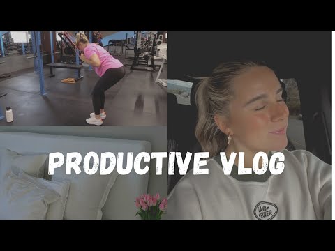PRODUCTIVE VLOG | workout with me + grad photos + cleaning my car & house