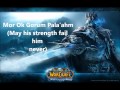 WoW Arthas My Son Soundtrack (LYRICS) 