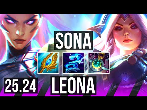 SONA & Ziggs vs LEONA & Draven (SUP) | 35K damage | EUW Master | 25.24