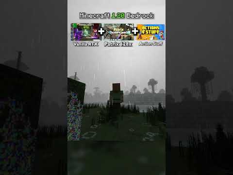 REALISTIC BEDROCK: Vibrant Visuals RTX + Patrix 128x + Action & Stuff