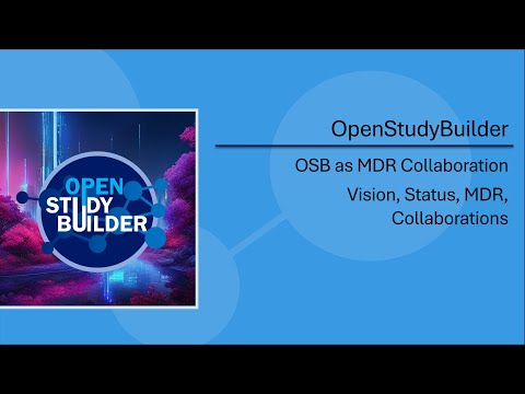Openstudybuilder As Mdr Collaboration 2024 03 11