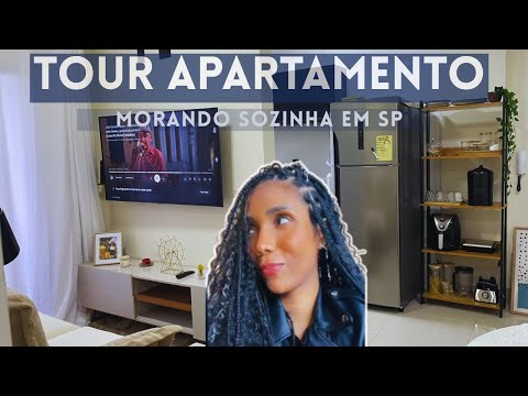 Tour of my apartment LIVING ALONE in SP.
