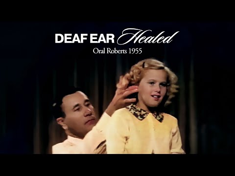 Deaf Ear Healed | Oral Roberts Tent Meeting 1955 (Colorized)