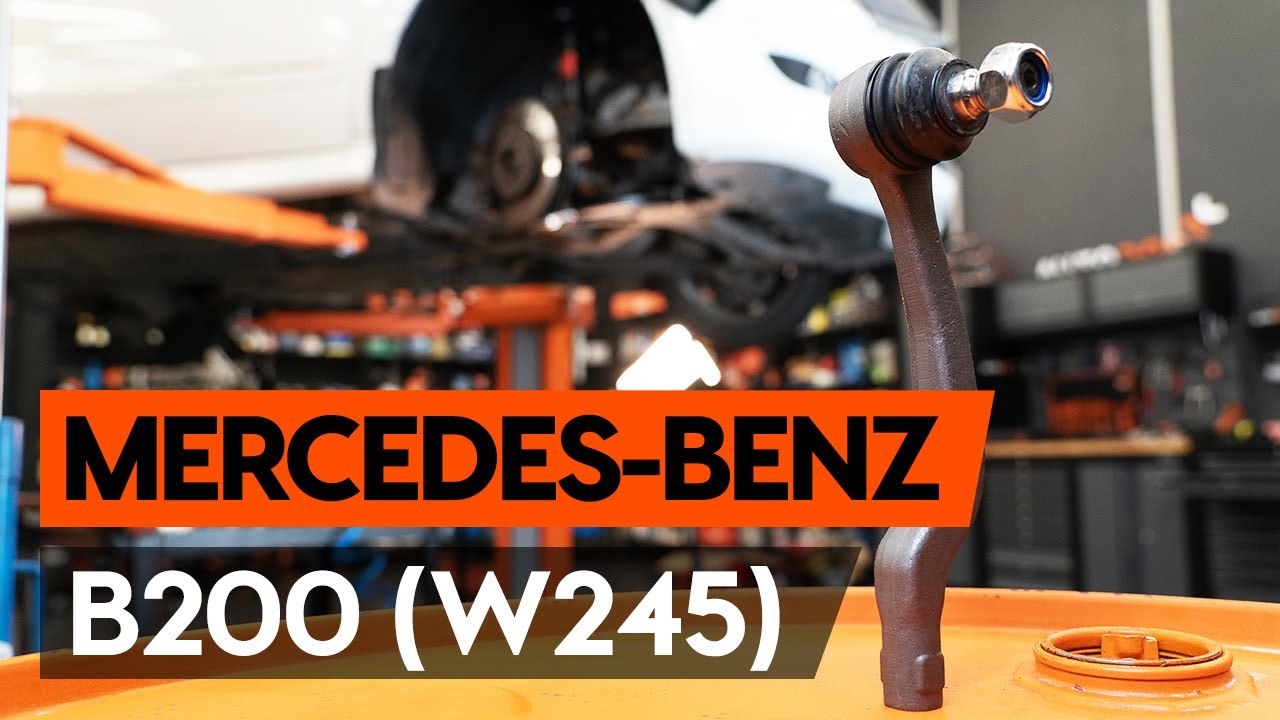 Kaip pakeisti Mercedes W245 vairo traukės antgalio - keitimo instrukcija