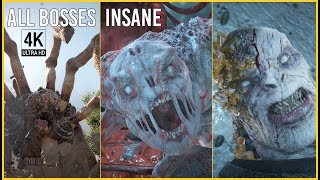 Gears of War 4: All Boss Battles on Insane & Ending (4K 60FPS)