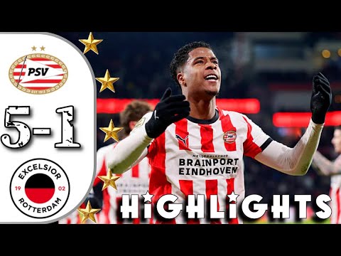 PSV Eindhoven vs Excelsior Highlights Samenvatting |  Eredivisie  2026