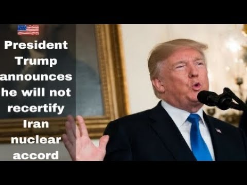 BREAKING ALERT Trump Ends IRAN Nuclear Deal May 8 2018 News Video