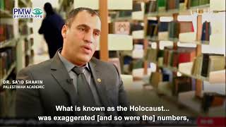 Palestinian academic denying extent of the Holocaust on PA TV