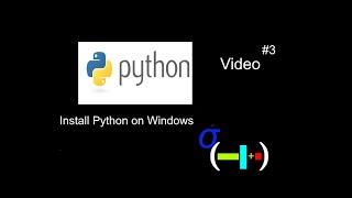 (Windows) Install Python, install numpy, install pandas, install scikit-learn, install matplotlib