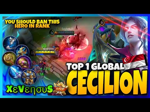 Late Game Monster!! No Mercy! | SkinGiveaway💎 | Top 1 Global Cecilion By xεvεησυs ~ MLBB