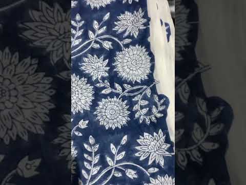 Jaipuri Print Cotton Fabric For Dress Martial 50-100 GSM Soft Cotton