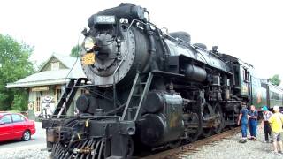 preview picture of video 'Steam Train excursion from Steamtown ( Scranton, Pa ) in HD'