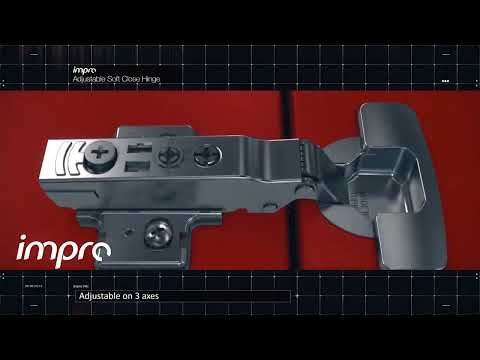 Миниатюра изображения товара Петля мебельная Samet И ответная планка Impro 3D внутренняя с доводч. (серебристый)