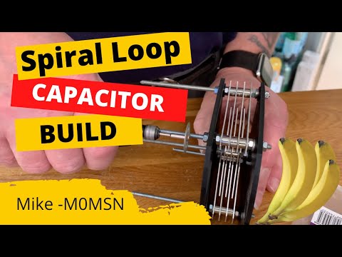 RADIO HAM: Spiral Loop Capacitor build. Butterfly Capacitor Build