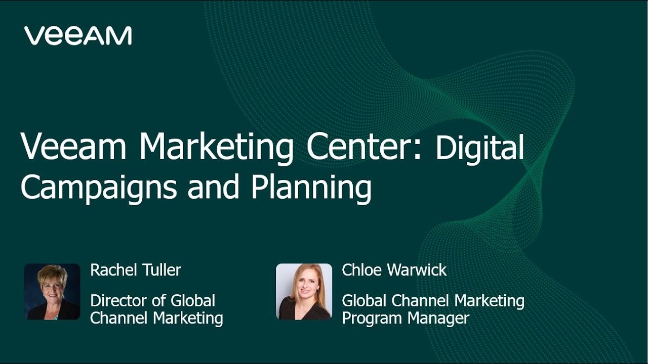 Veeam Marketing Center: digital campaigns and planning video