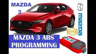 MAZDA 3 ABS Module Programming with IDS ,VCM 1, Mazda ABS Sensors initialization. ABS Sensor reset.