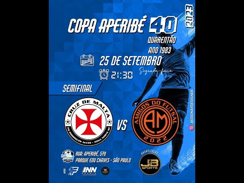 Cruz de Malta vs Amigos do Futsal - Semifinal da Copa Aperibé 40+ JB Sports